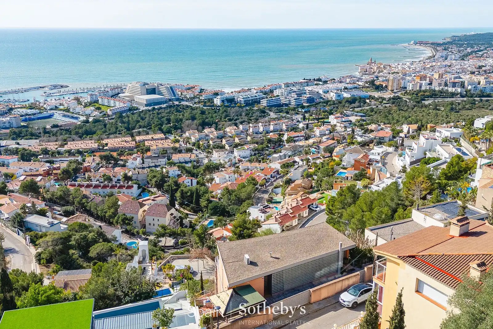 Vista exterior de Casa o xalet en venda en Sitges amb Aire condicionat, Calefacció i Jardí privat