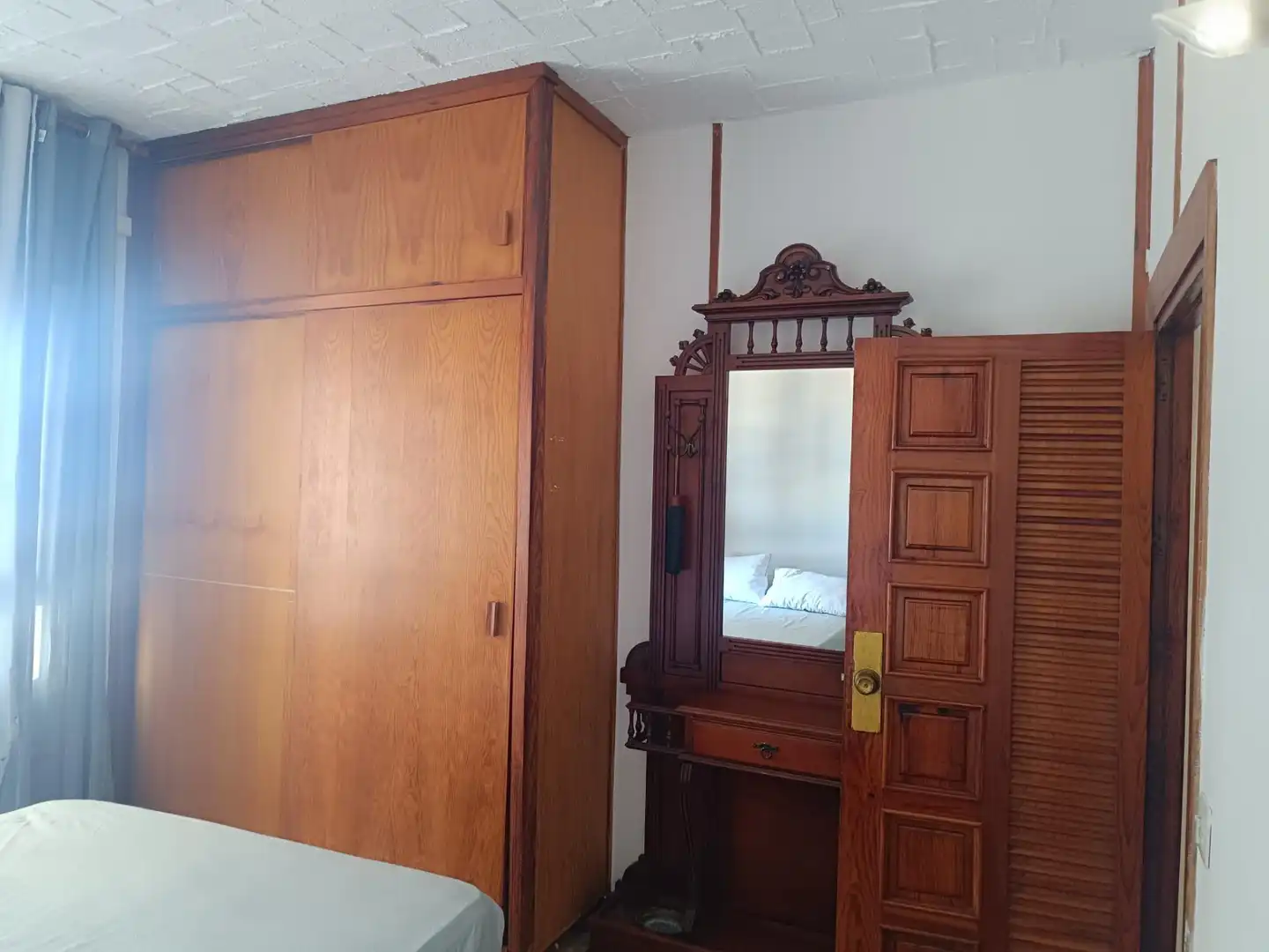 Bedroom of Apartments for rent in Almería  with Heating, Terrace and Furnished