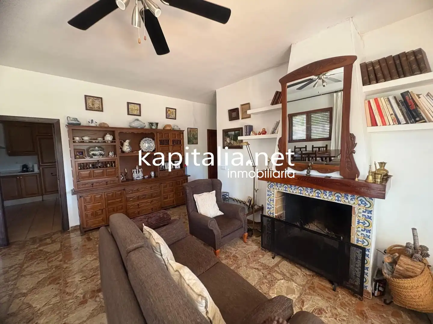 Sala d'estar de Casa o xalet en venda en Barxeta amb Calefacció, Jardí privat i Terrassa