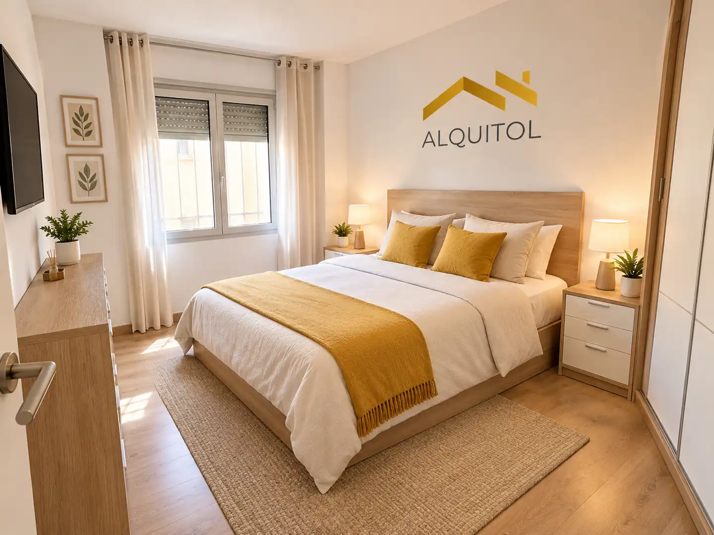 Bedroom of Flat for share in Toledo  with Heating, Parquet flooring and Washing machine