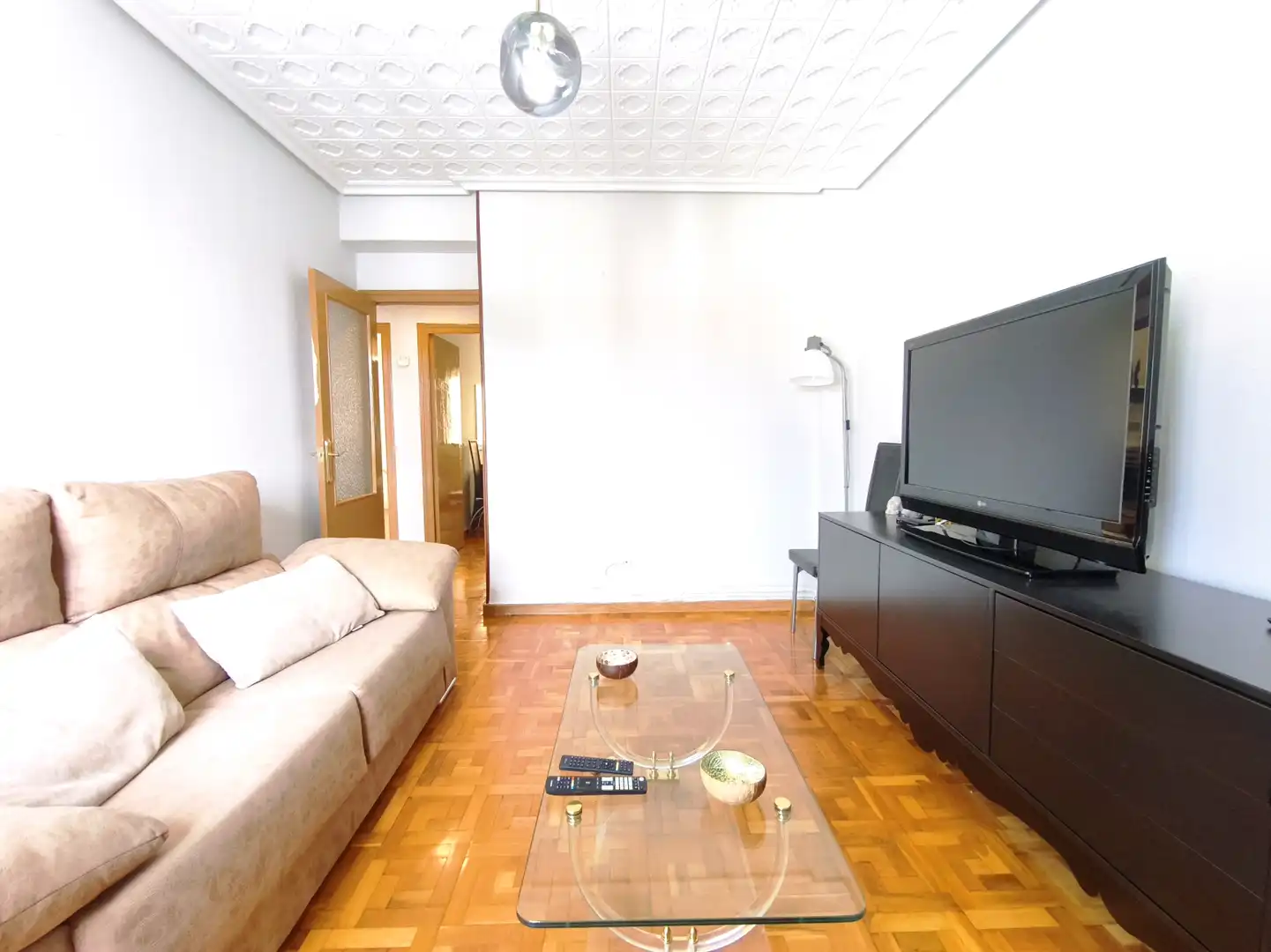 Living room of Flat for rent in  Logroño  with Furnished