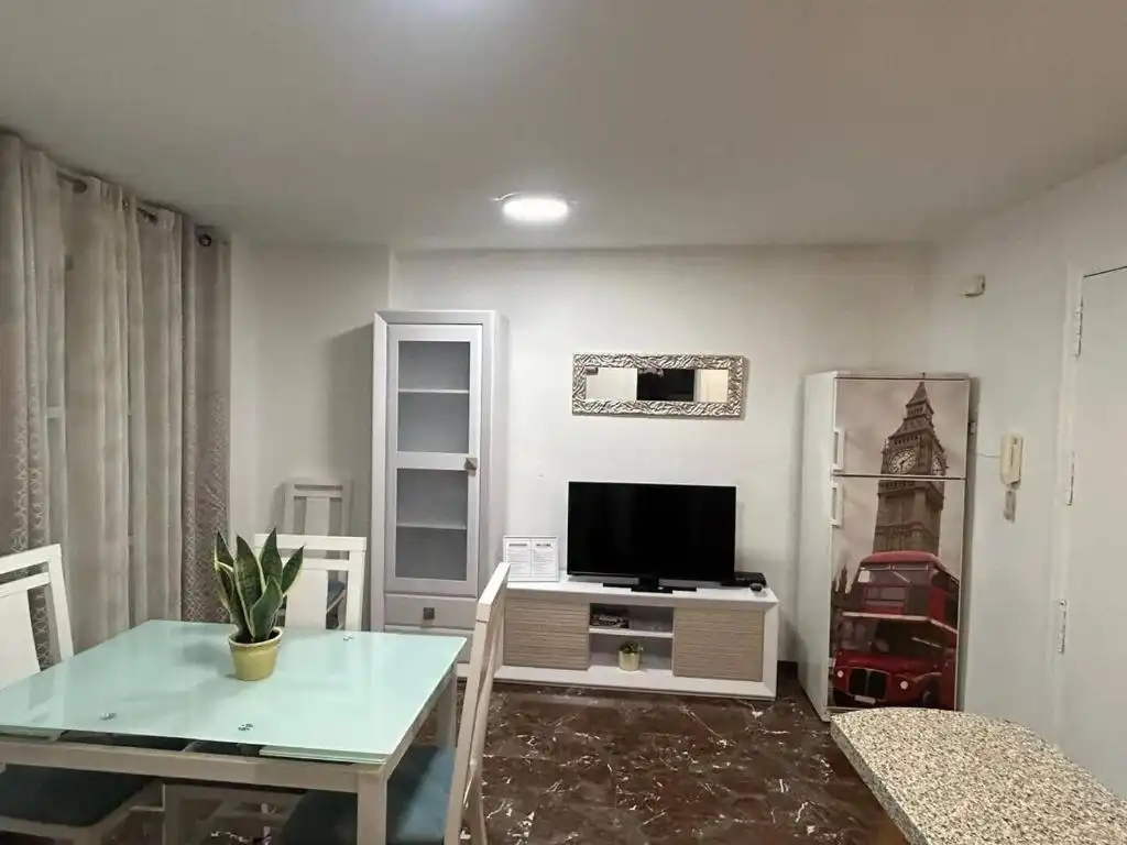 Sala d'estar de Pis de lloguer en Jaén amb Aire condicionat, Moblat i Microones