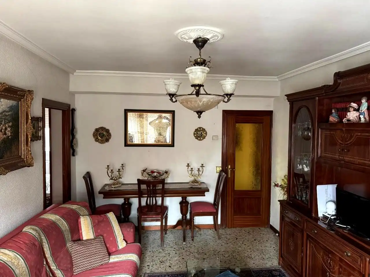 Dining room of Flat for sale in Madrid  with Heating, Furnished and Alarm