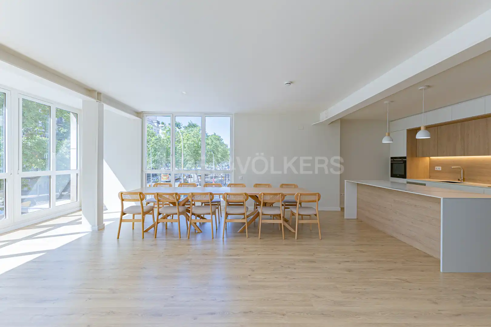Esszimmer von Wohnung zum Verkauf in Barcelona mit Klimaanlage, Heizung und Parkett