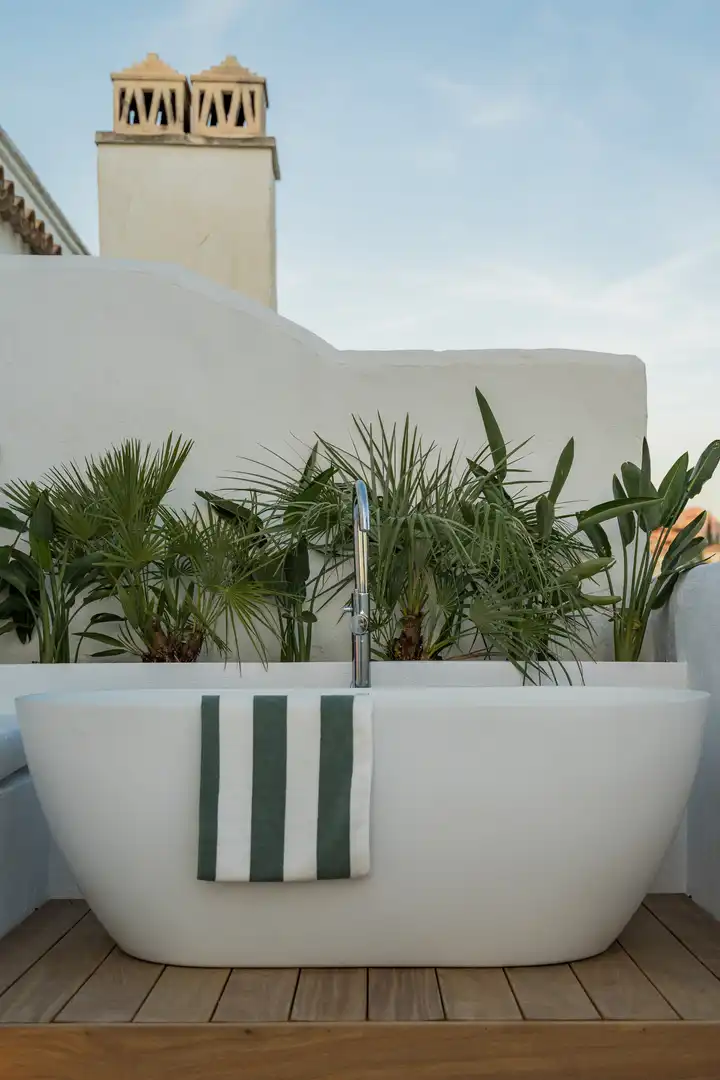 Balcony of Attic for sale in Marbella  with Air Conditioner, Terrace and Swimming Pool