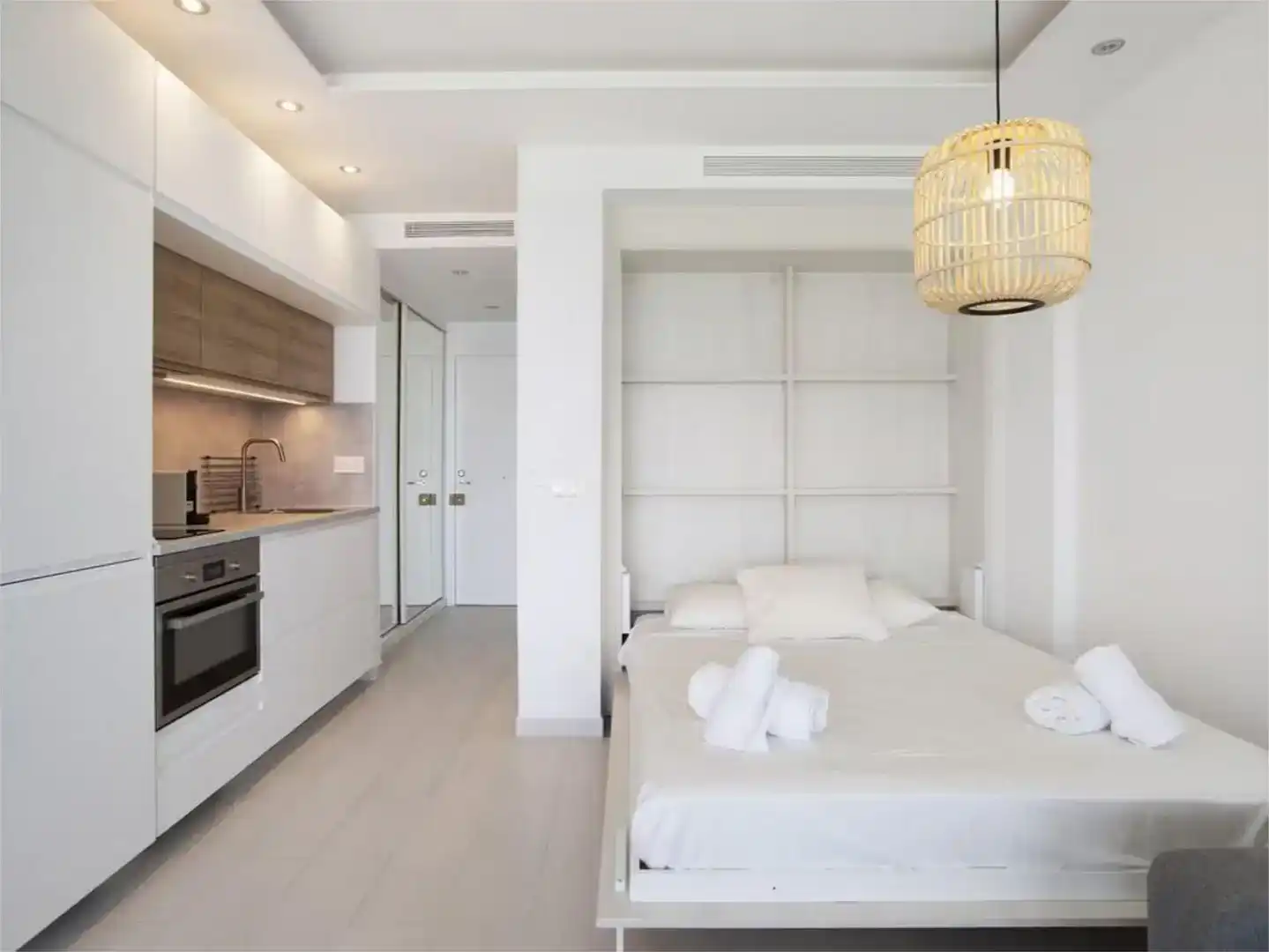 Bedroom of Study for rent in Torremolinos  with Air Conditioner, Swimming Pool and Balcony
