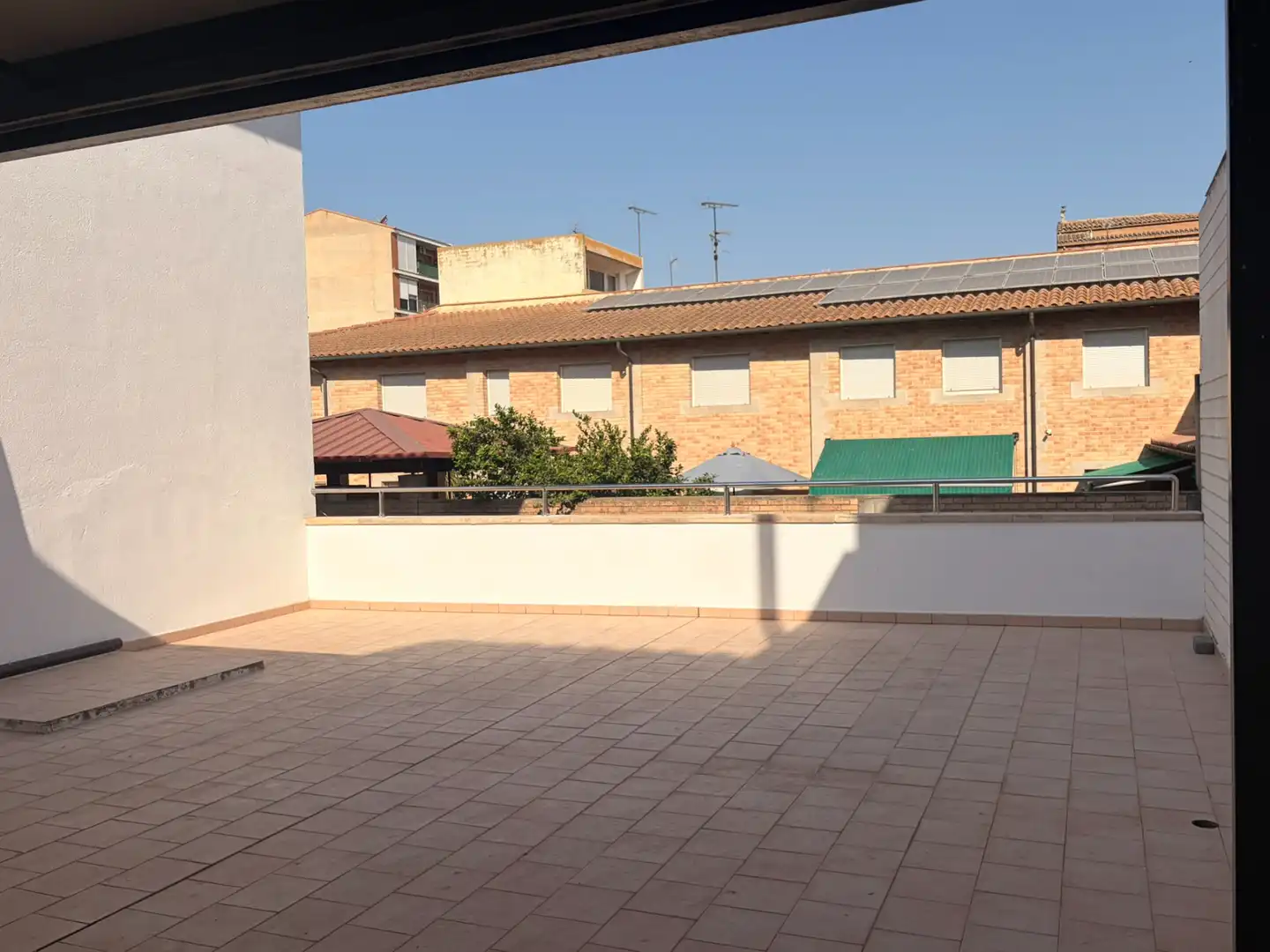 Terrace of Flat for rent in Les Borges Blanques  with Air Conditioner, Heating and Parquet flooring