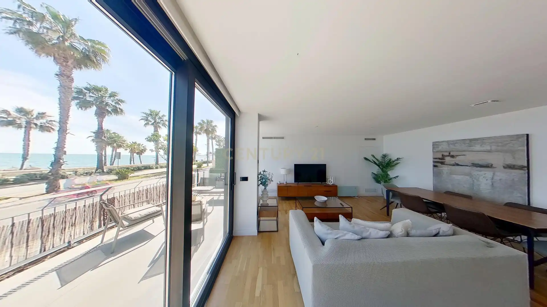 Sala de estar de Apartamento de alquiler en Málaga con Aire acondicionado, Lavadora y Microondas