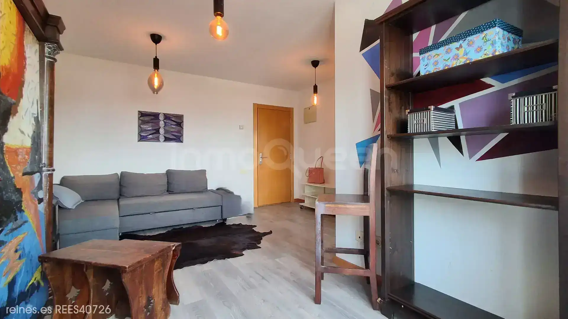 Sala d'estar de Apartament de lloguer en Siero amb Calefacció