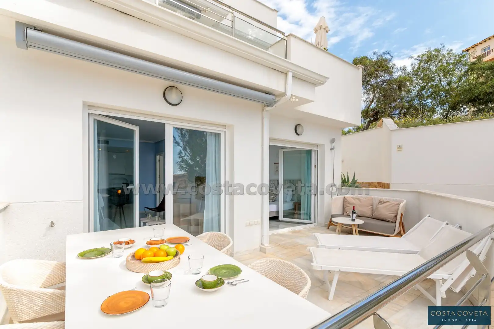 Terrasse von Erdgeschoss zum Verkauf in El Campello mit Klimaanlage, Heizung und Terrasse