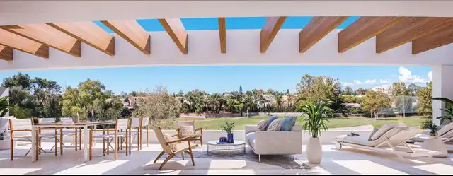 Terraza de Apartamento en venta en Marbella con Aire acondicionado, Calefacción y Jardín privado