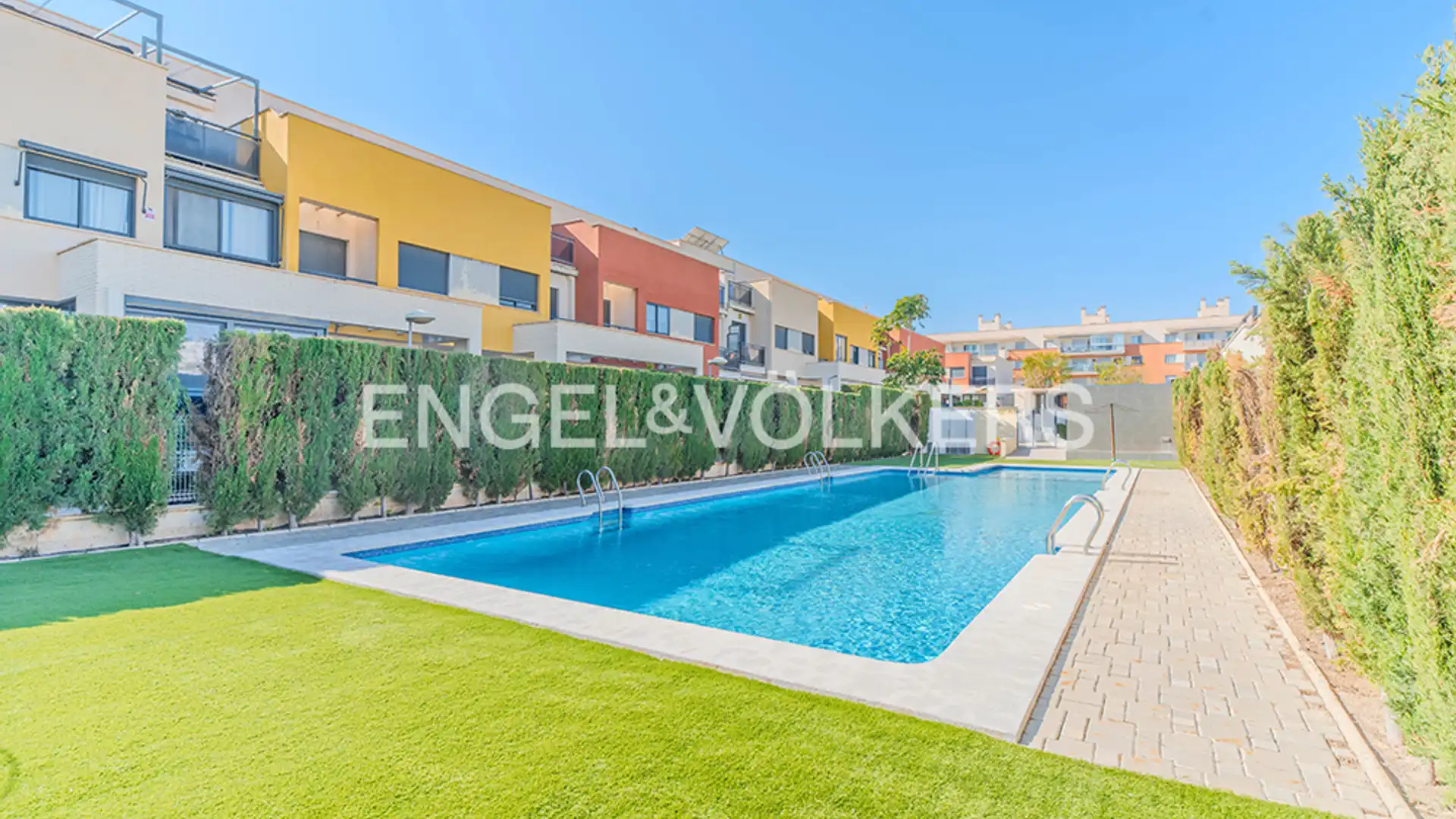 Swimming pool of Single-family semi-detached for sale in Mutxamel  with Air Conditioner, Heating and Terrace