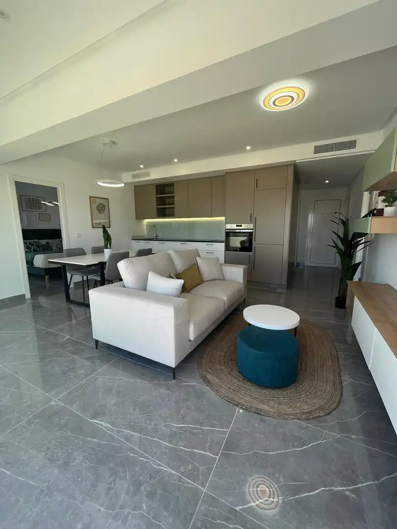 Sala de estar de Apartamento en venta en Xeresa con Aire acondicionado, Calefacción y Jardín privado
