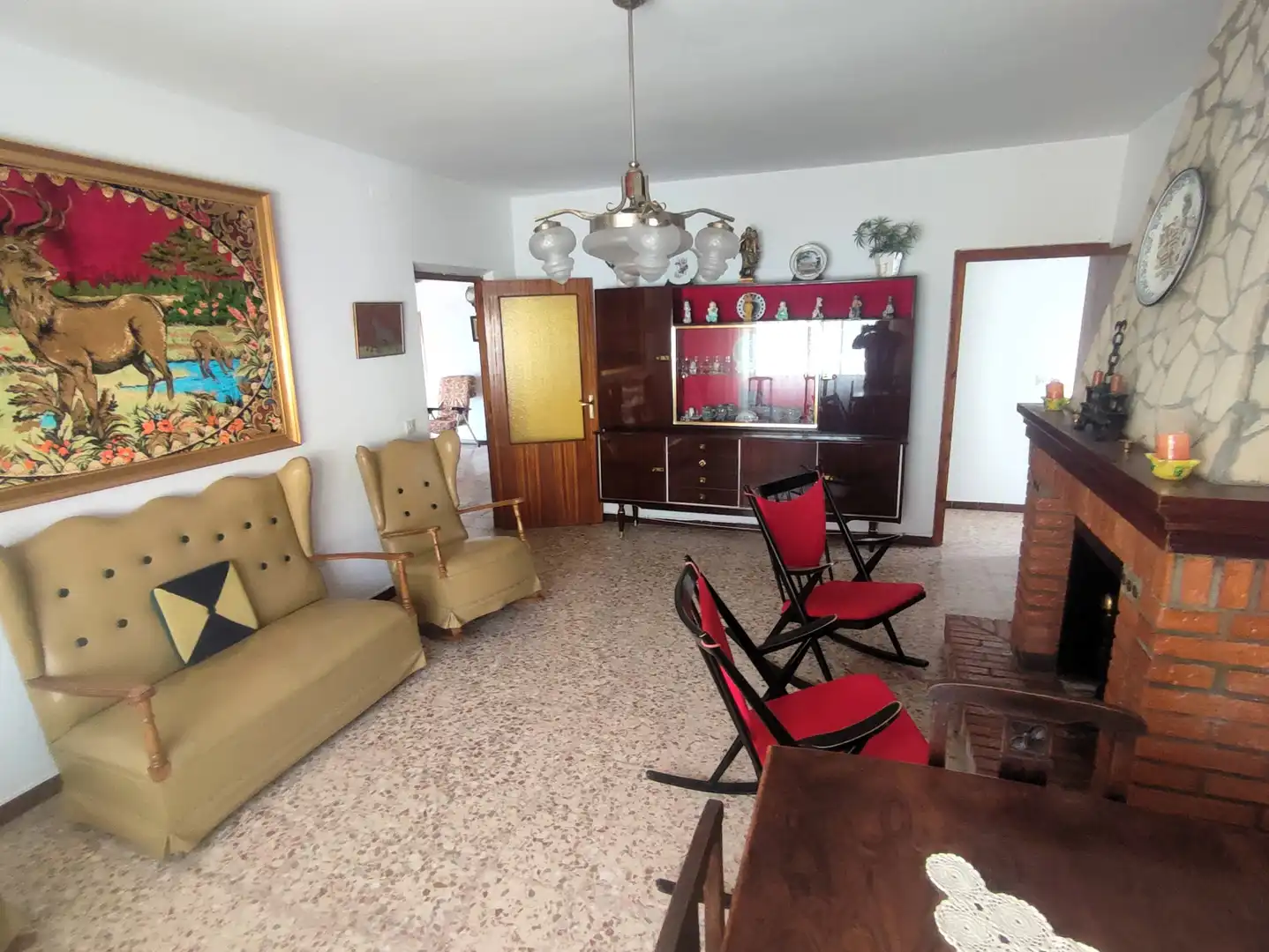 Sala de estar de Casa o chalet en venta en Lomoviejo con Trastero, Amueblado y Horno