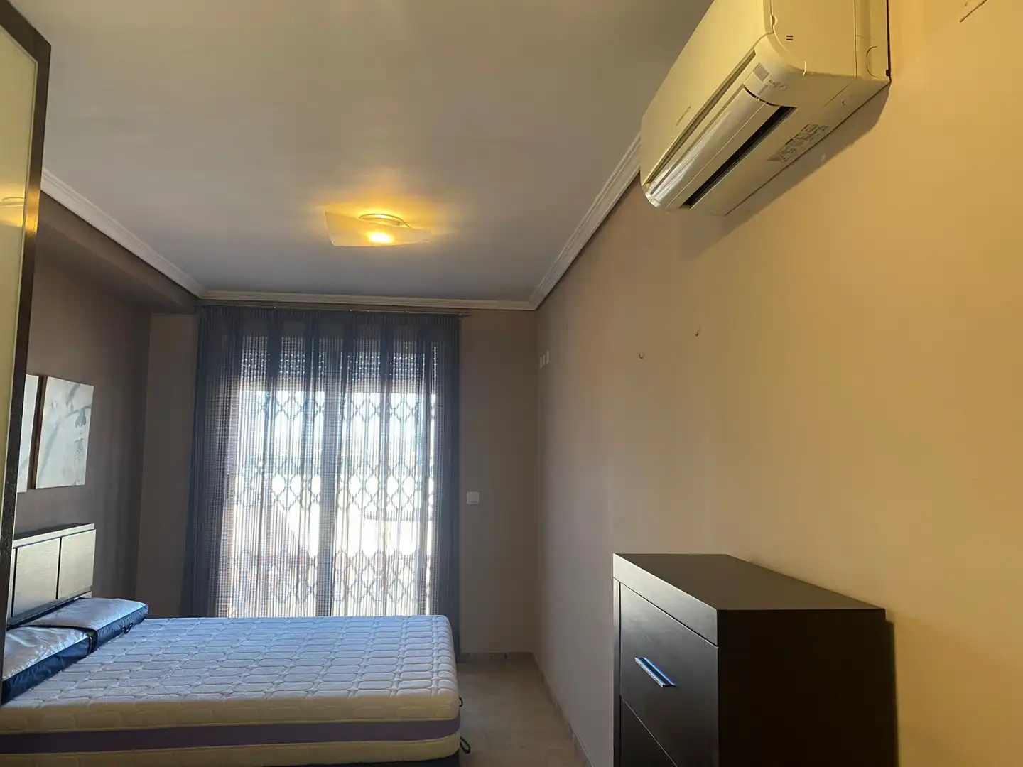 Schlafzimmer von Wohnung zur Miete in Albal mit Klimaanlage, Terrasse und Möbliert