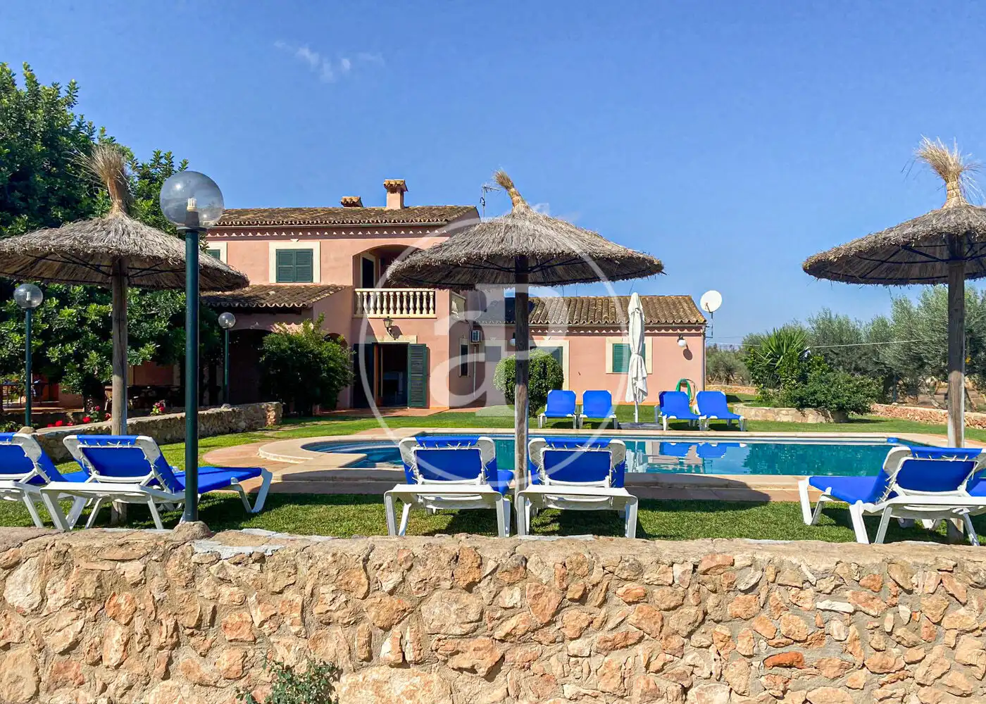 Garden of Houses for rent in Llucmajor  with Air Conditioner, Heating and Private garden