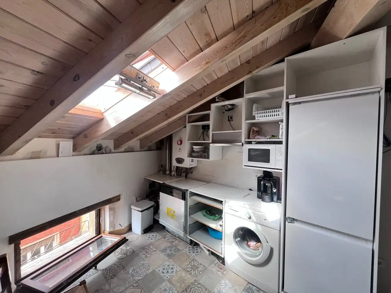 Cocina de Ático en venta en Aguilar de Campoo con Calefacción y Amueblado