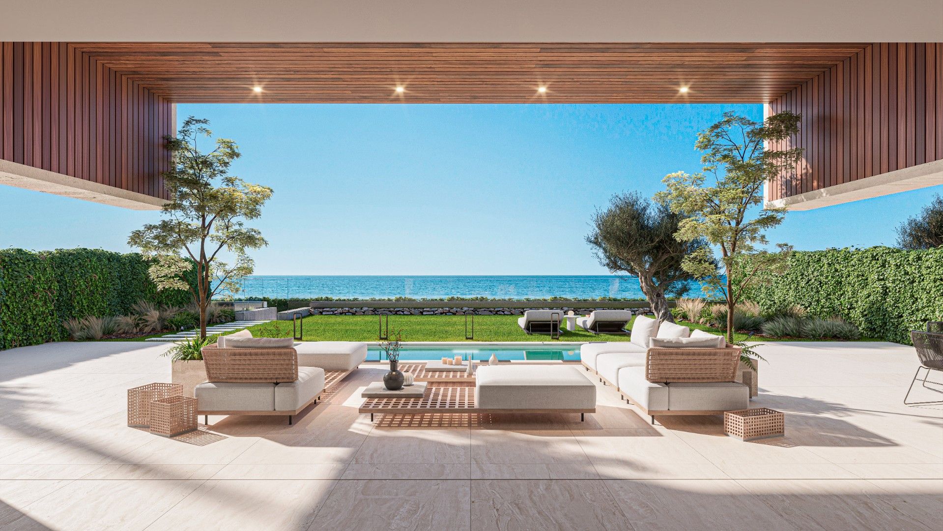 Terraza de Planta baja en venta en Manilva con Aire acondicionado, Jardín privado y Terraza