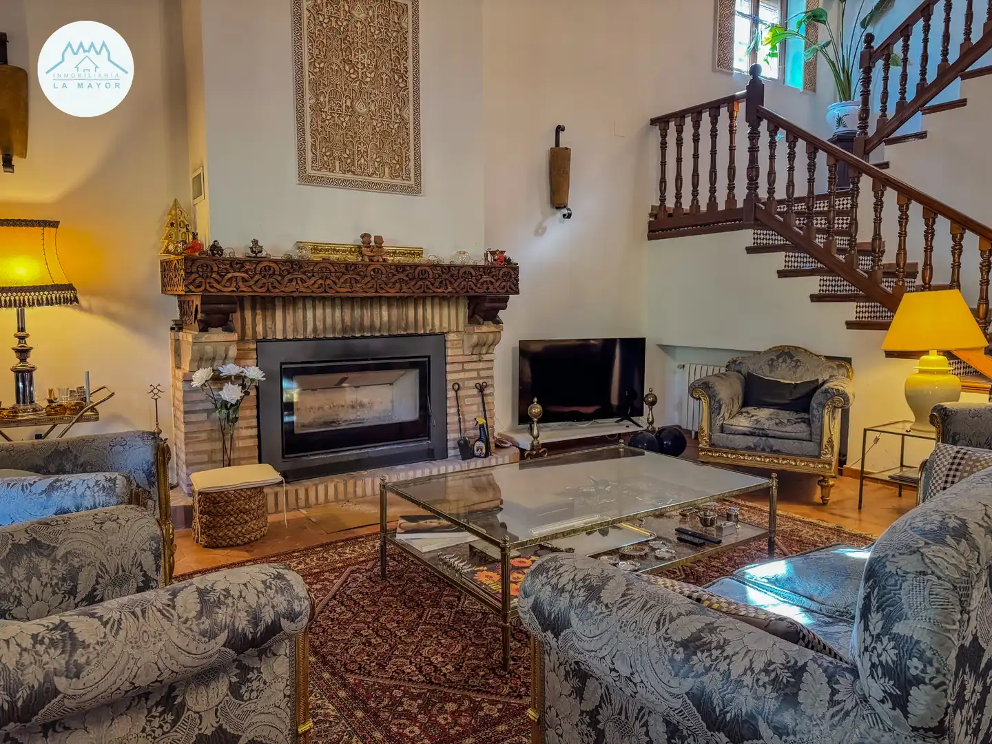 Sala de estar de Casa o chalet en venta en Piedrabuena con Calefacción, Jardín privado y Terraza