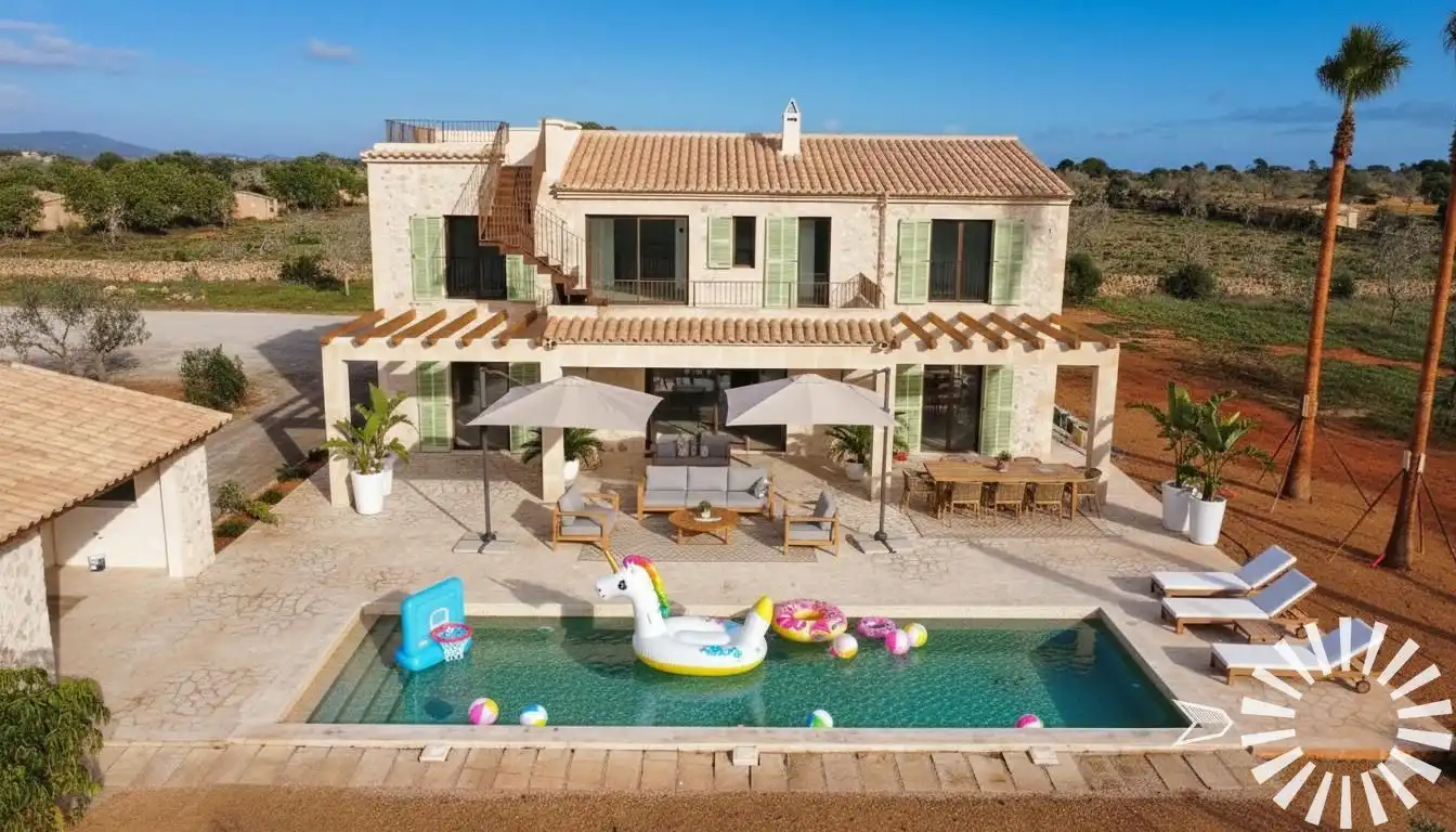 Vista exterior de Finca rústica en venda en Santanyí amb Aire condicionat, Calefacció i Jardí privat