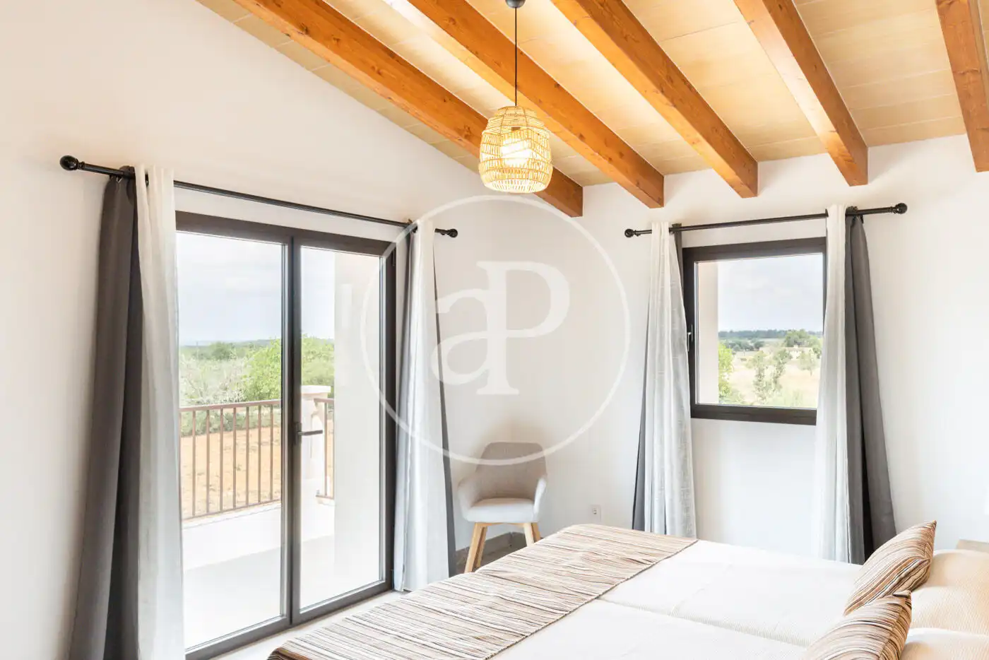 Bedroom of Houses for rent in Felanitx  with Air Conditioner, Private garden and Swimming Pool