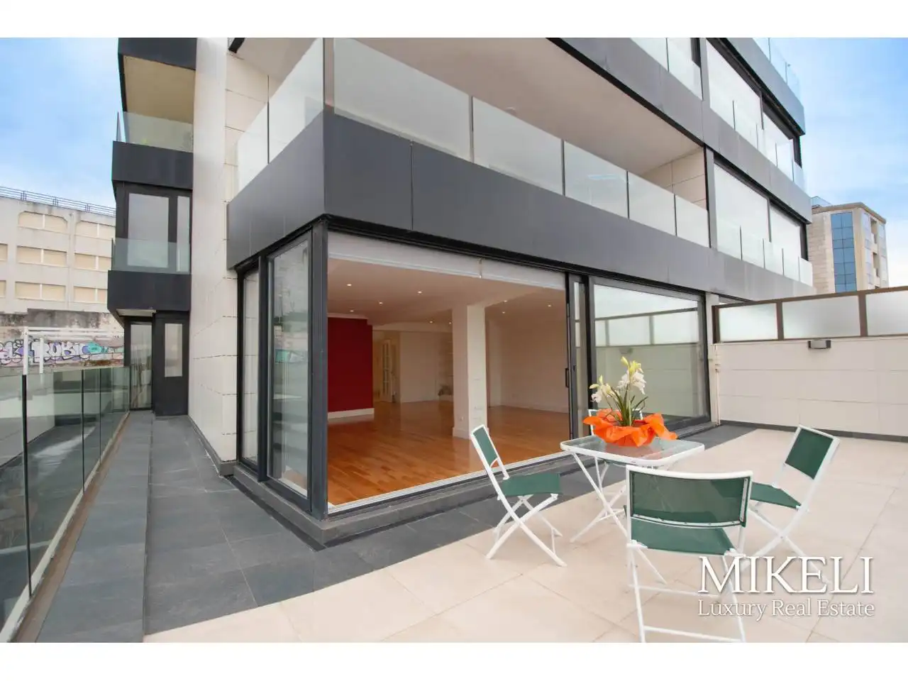Terrasse von Wohnung zum Verkauf in Santander mit Heizung, Parkett und Terrasse