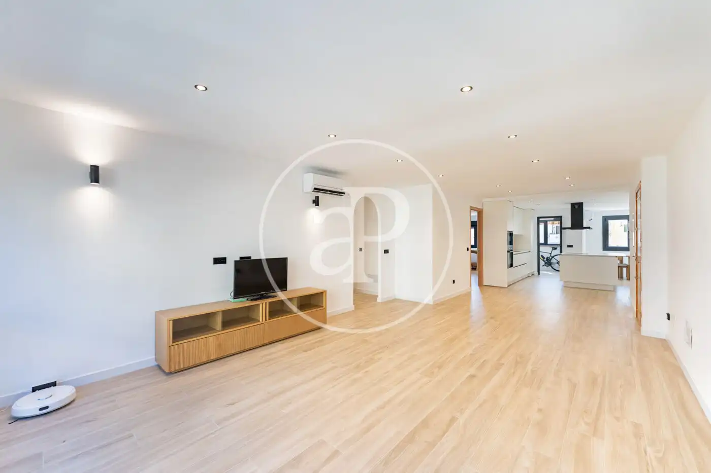 Wohnzimmer von Wohnung zur Miete in  Palma de Mallorca mit Klimaanlage, Heizung und Haustiere erlaubt
