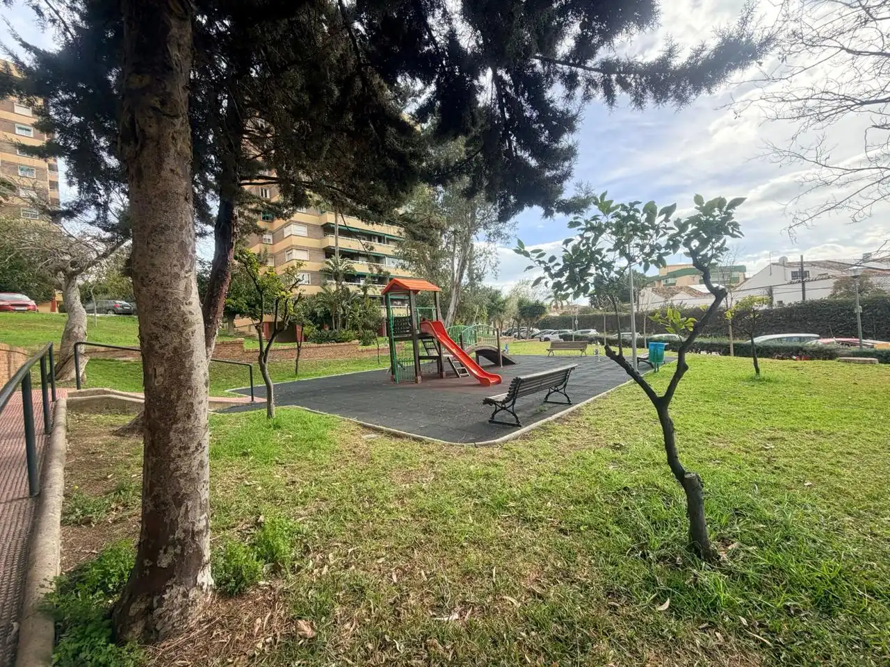 Parking of Flat for sale in Málaga  with Parquet flooring, Terrace and Storage room