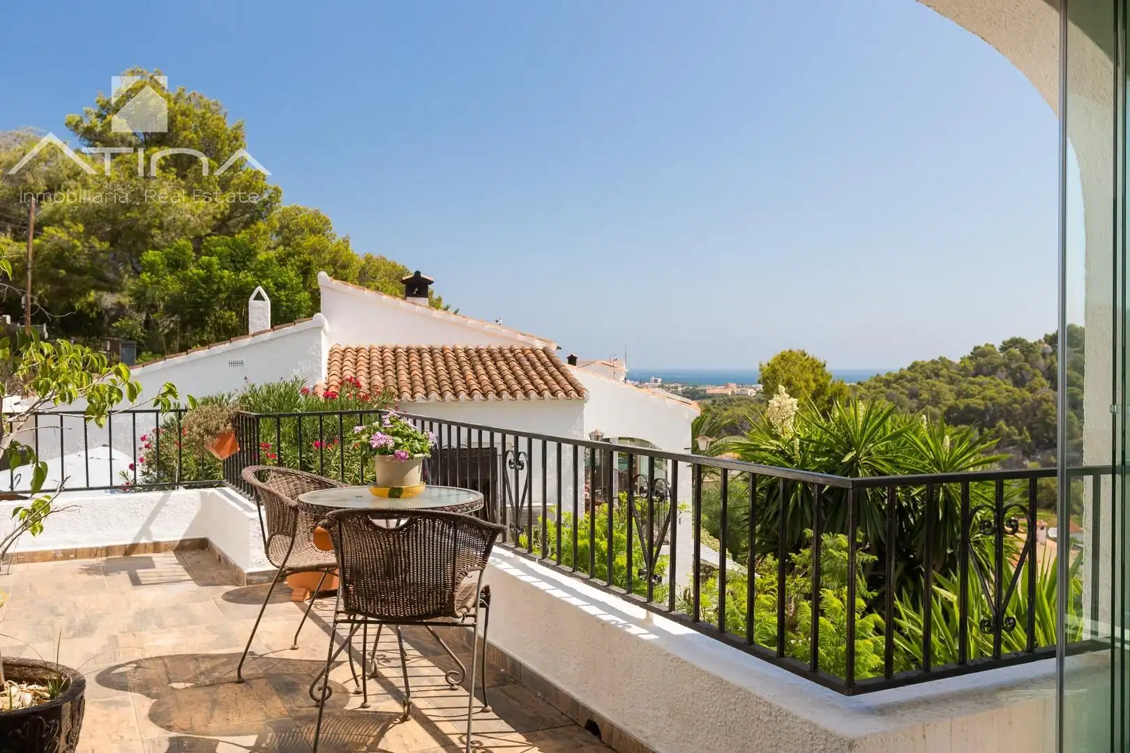 Terraza de Casa o chalet en venta en Jávea / Xàbia con Aire acondicionado, Calefacción y Jardín privado