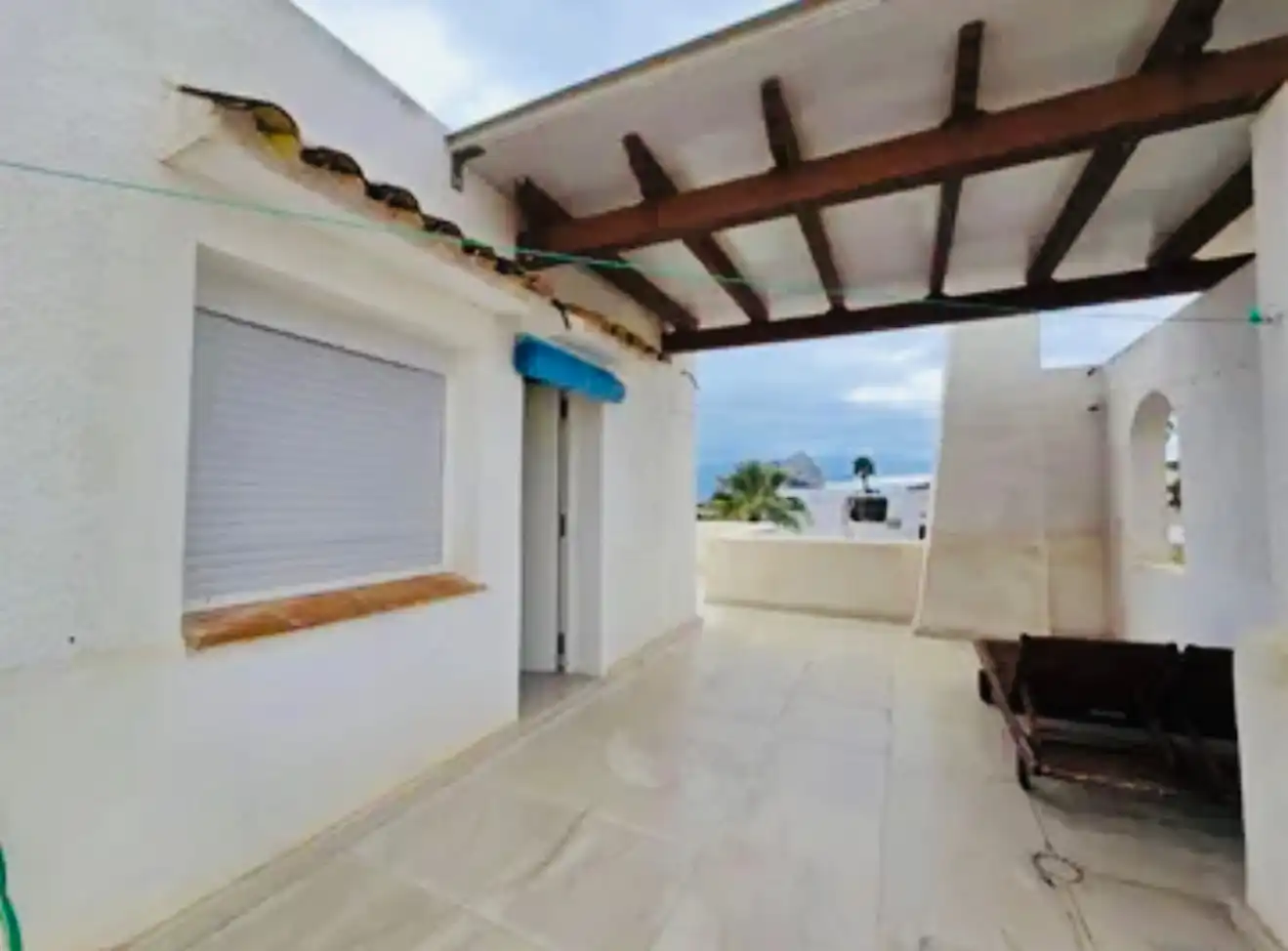 Terrasse von Haus oder Chalet zum Verkauf in Calpe / Calp mit Klimaanlage, Heizung und Privatgarten