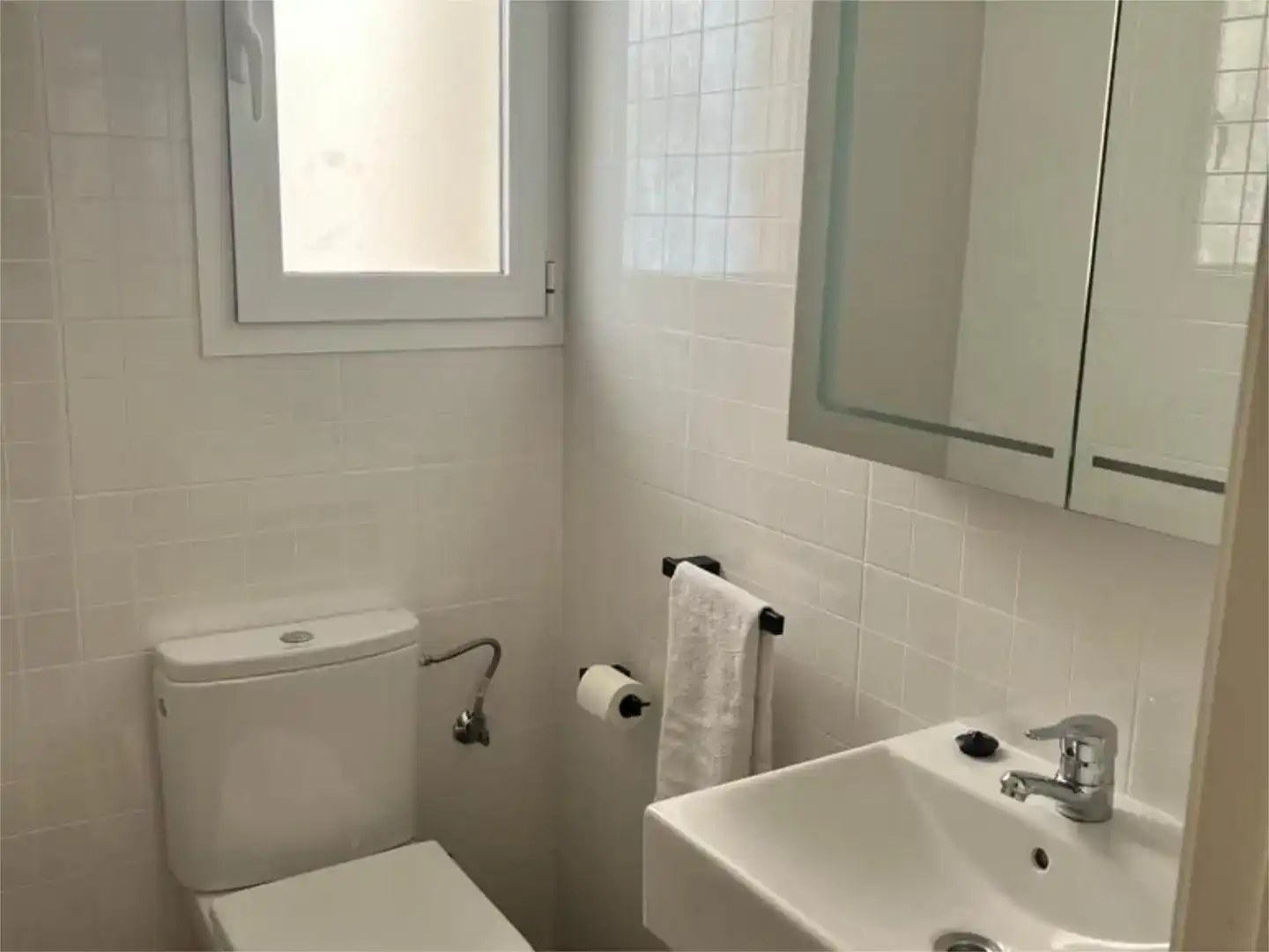 Bany de Dúplex de lloguer en Carboneras amb Aire condicionat, Piscina i Moblat