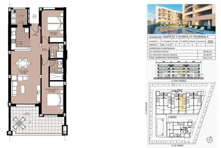Piso en venta en Capdepera con Aire acondicionado, Amueblado y Balcón