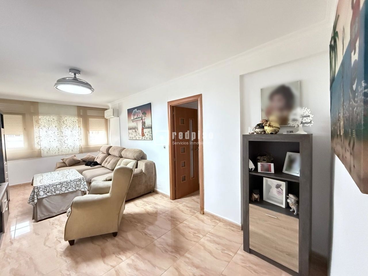 Sala d'estar de Pis en venda en Málaga Capital amb Aire condicionat, Terrassa i Moblat