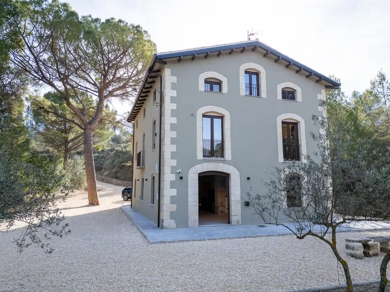 Vista exterior de Casa o chalet en venta en Cocentaina con Aire acondicionado, Jardín privado y Terraza