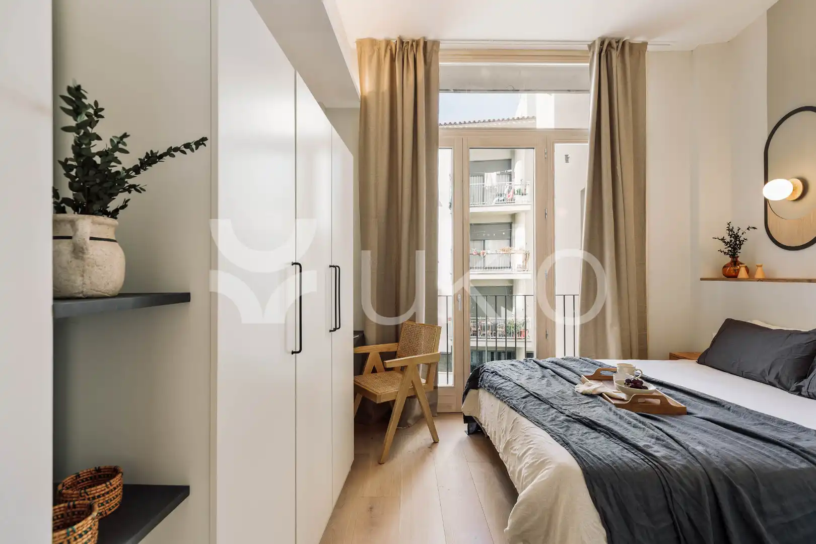 Habitación de Apartamento de alquiler en Barcelona con Aire acondicionado, Calefacción y Terraza