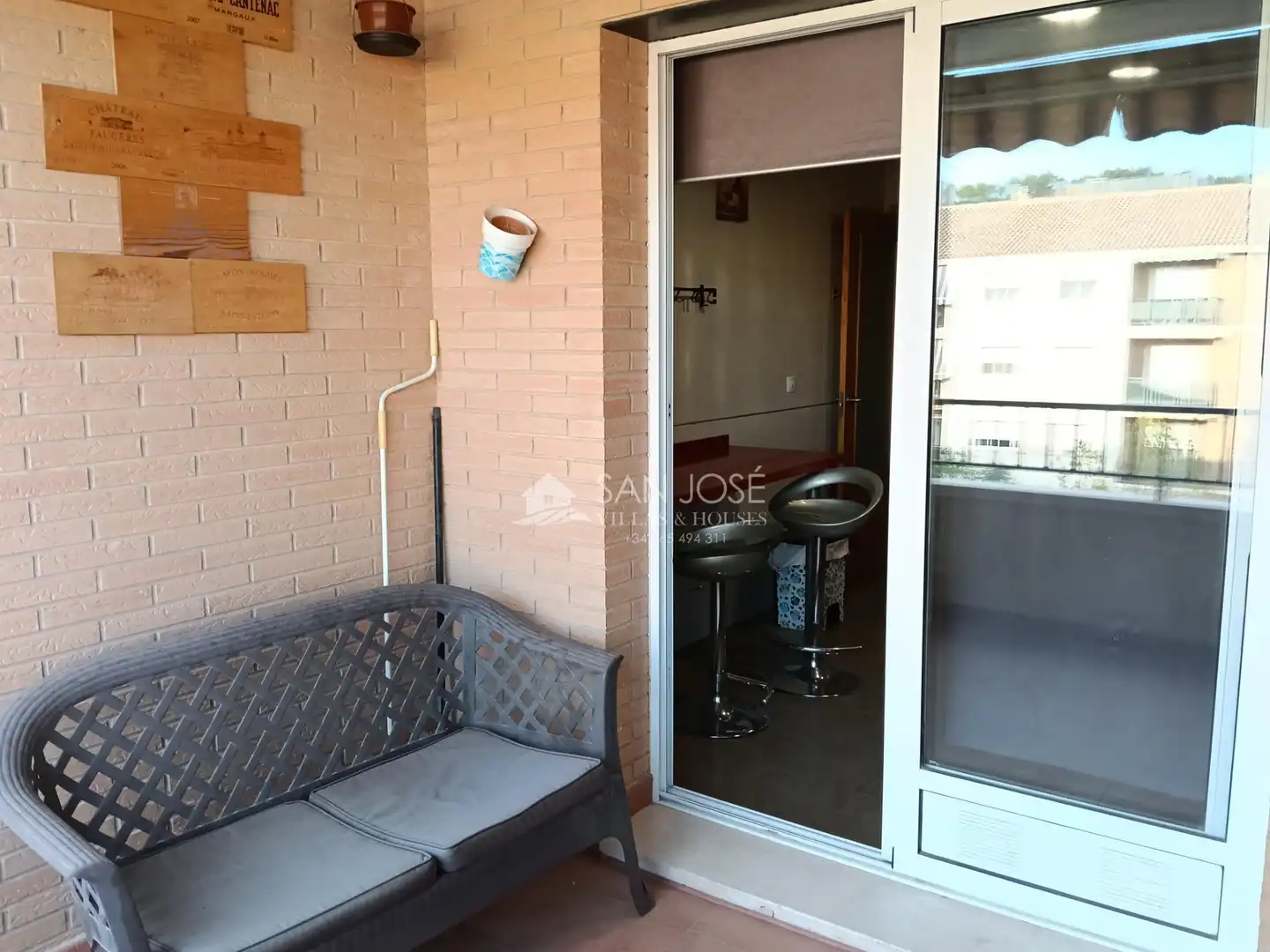 Balcony of Flat for sale in Aspe  with Heating, Terrace and Storage room