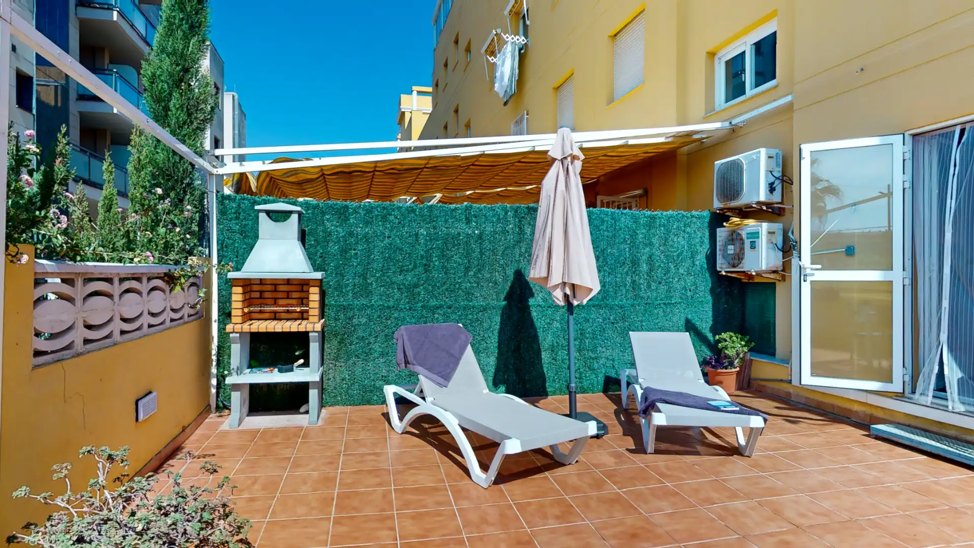 Terraza de Apartamento de alquiler en Dénia con Aire acondicionado, Calefacción y Terraza