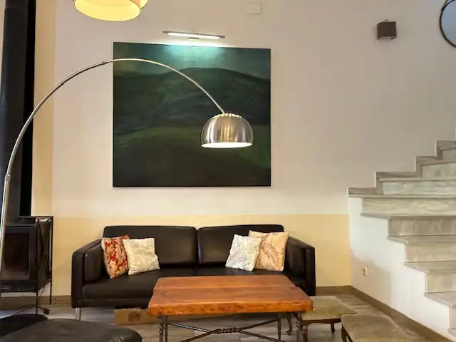 Sala de estar de Casa o chalet de alquiler en Barcelona con Aire acondicionado, Calefacción y Jardín privado