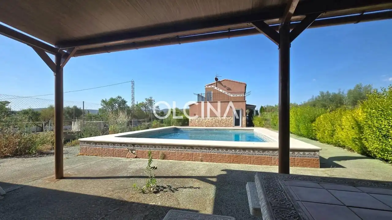 Swimming pool of Houses for sale in Banyeres de Mariola  with Heating, Private garden and Terrace