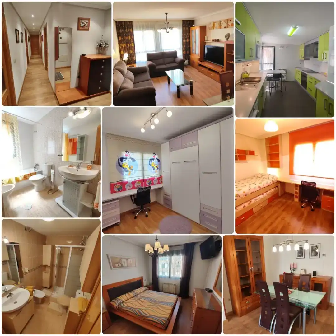 Bedroom of Flat for rent in Cuenca  with Private garden, Parquet flooring and Furnished