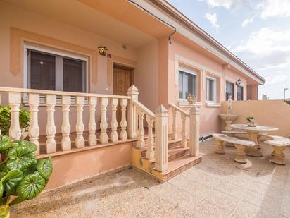 Exterior view of Single-family semi-detached for sale in Algueña  with Air Conditioner and Terrace