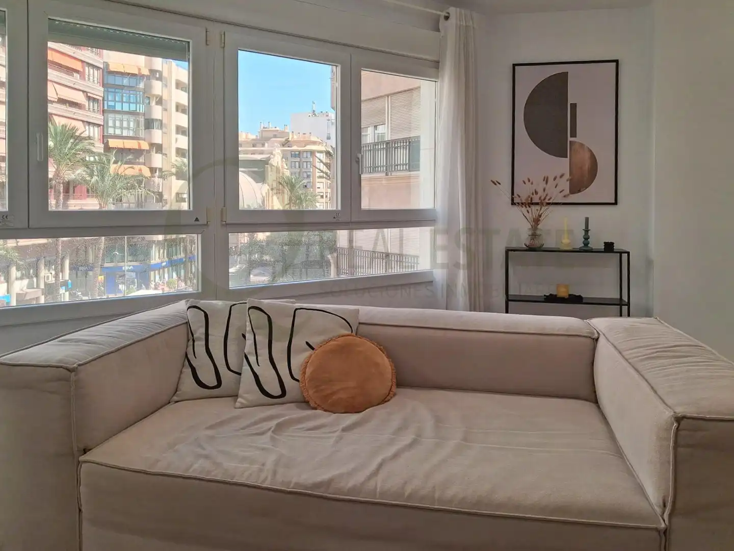 Living room of Flat for rent in Alicante / Alacant  with Heating, Terrace and Furnished