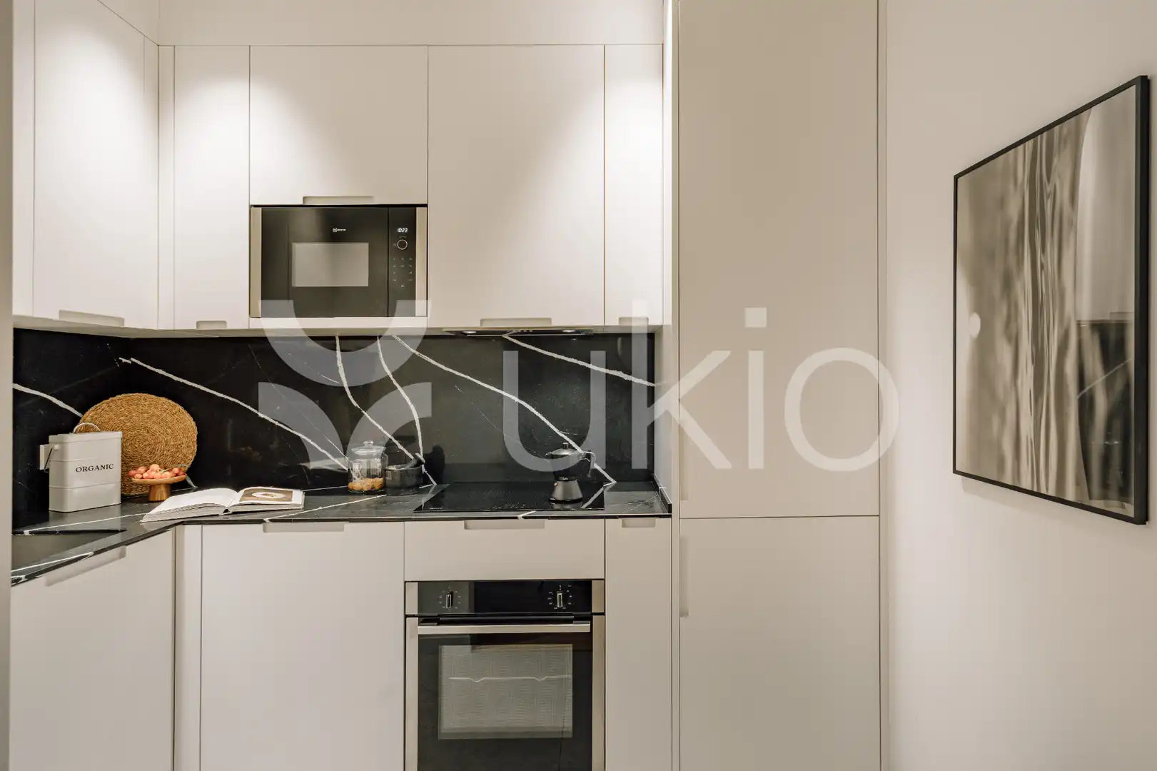 Cocina de Apartamento de alquiler en Madrid con Aire acondicionado, Calefacción y Amueblado