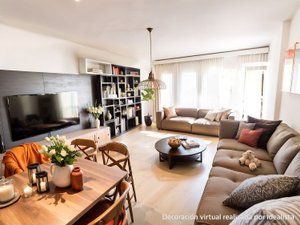 Living room of Flat for sale in Valladolid Capital  with Heating, Parquet flooring and Terrace