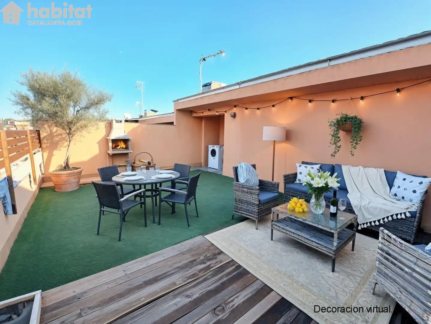 Terraza de Casa adosada en venta en Piera con Calefacción, Terraza y Alarma