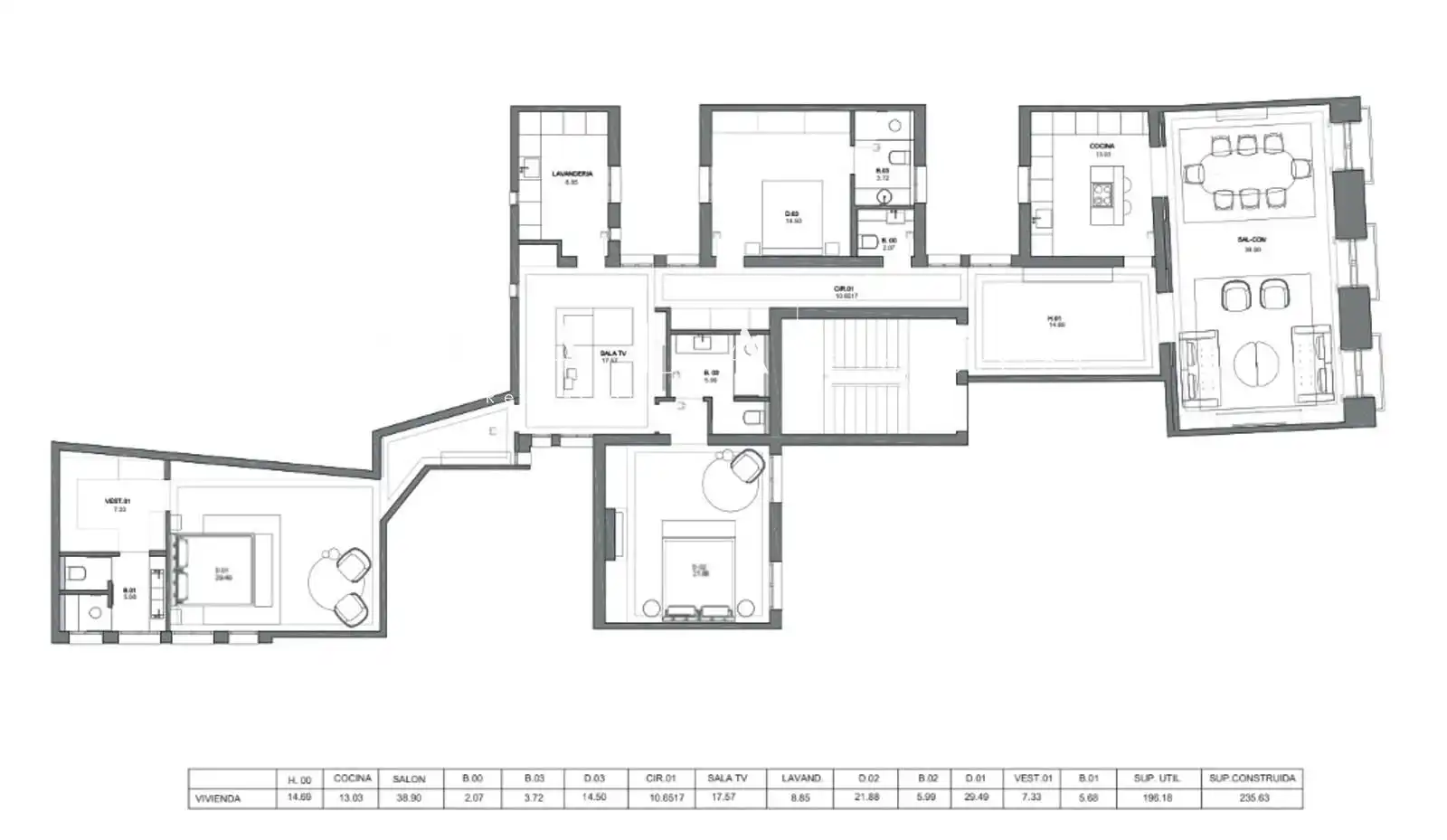 Piso con terraza en venta en Valverde, imagen 48