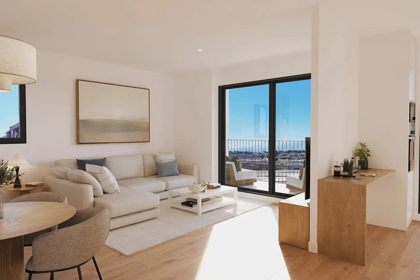 Living room of Attic for sale in Alicante / Alacant  with Air Conditioner, Private garden and Terrace