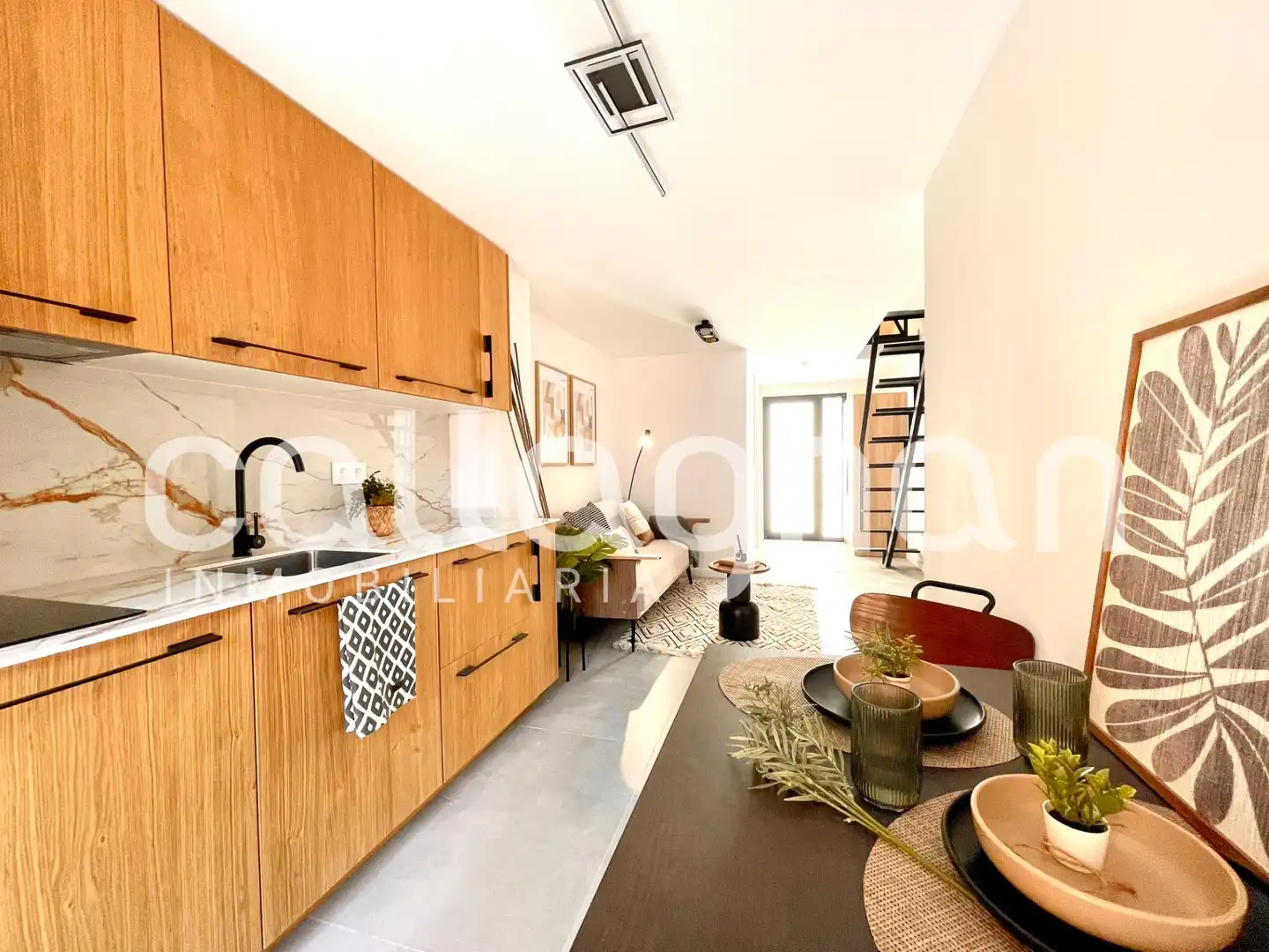 Schlafzimmer von Loft zur Miete in Valencia mit Klimaanlage, Heizung und Abstellraum
