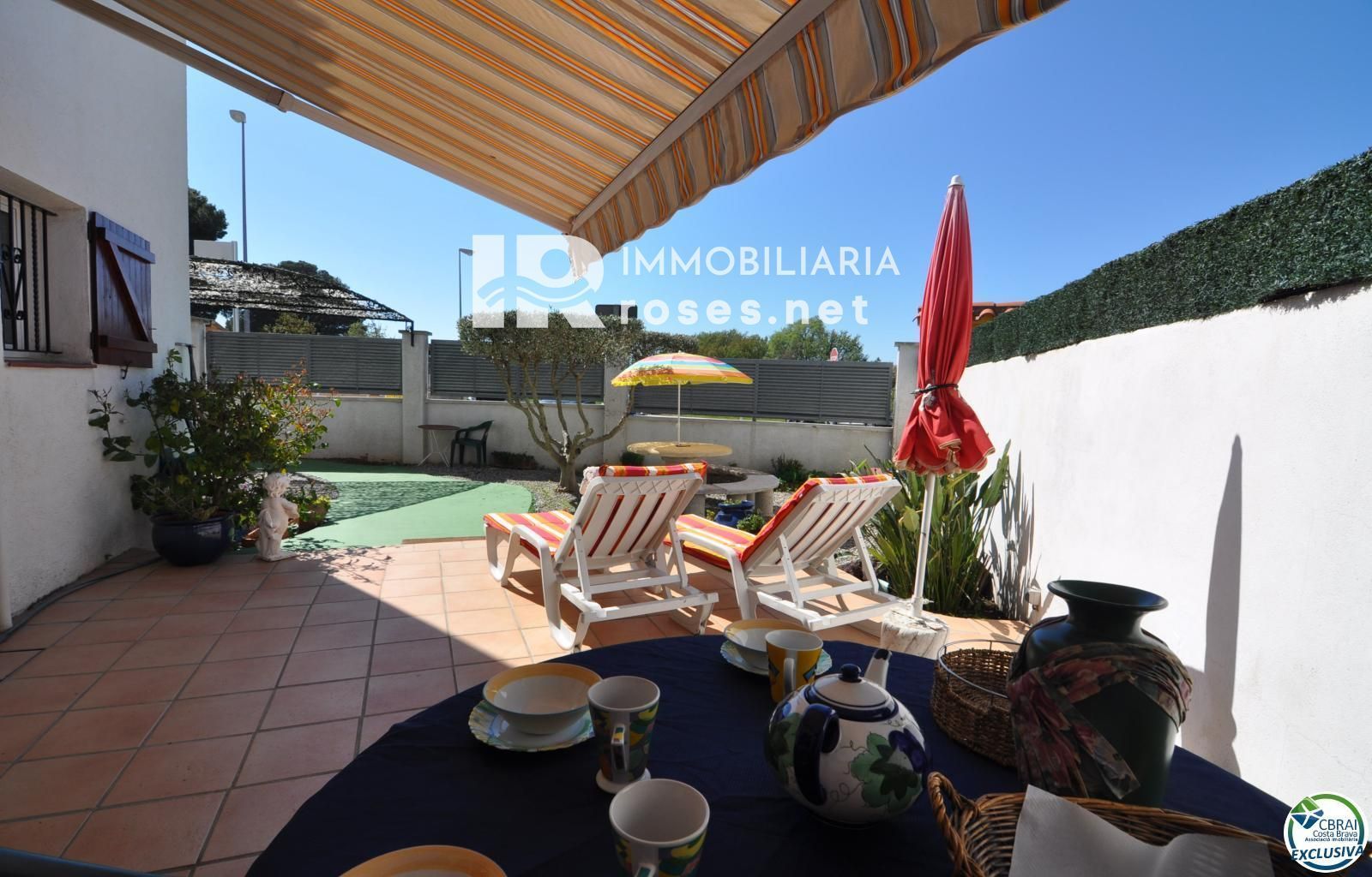 Terrace of Single-family semi-detached for sale in Roses  with Air Conditioner, Heating and Terrace