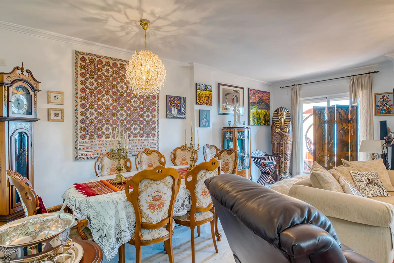 Dining room of Attic for sale in Manilva  with Air Conditioner, Terrace and Swimming Pool